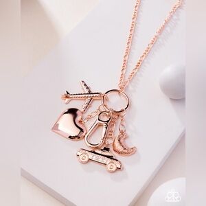 Rose Gold Charm Necklace